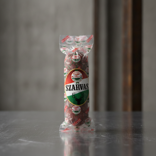 Węgierskie salami pikantne z jelenia i wieprzowiny 500 g – Privát Szarvas szalámi