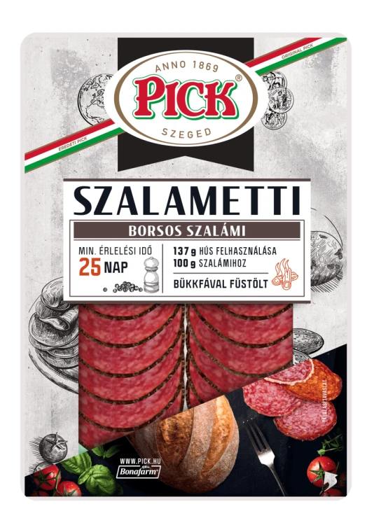 Pick Szalametti borsos szalami - salami z pieprzem plastry 70g