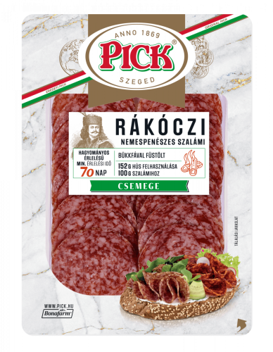 Węgierskie salami Rakoczi klasyczne plastry 70g - Pick Rákóczi szalami