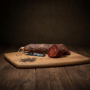 Węgierskie Salami wiejskie lekko pikantne z Mangalicy 600g - Mangalica szalámi 