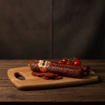 Węgierskie Salami paprykowe lekko pikantne z dzika  420g - Paprikás Vaddisznó szalámi 