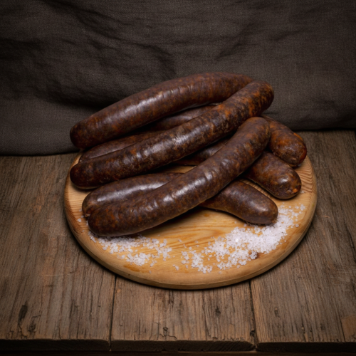 Węgierska kaszanka krwista lekko pikantna 500g – Szilvási véres hurka