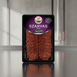 Węgierskie salami pikantne jeleń/wieprzowina - plastry - Szalámi szarvas és sertés húsból 60g