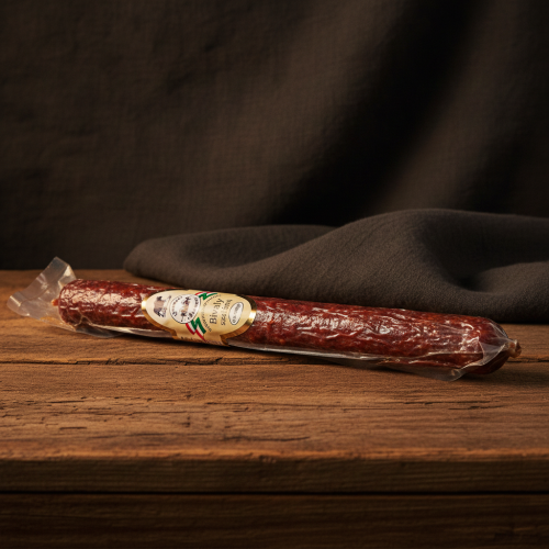 Węgierskie łagodne salami z bawoła Szomor 700g