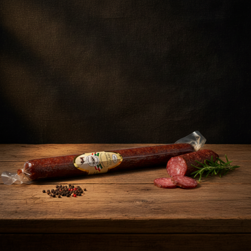 Węgierskie pikantne salami z szarego bydła Szomor 200g