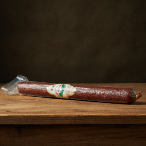 Węgierskie Salami łagodne z Szarego bydła 100% z łojem wołowym 200g - Szürkemarha 100%-os csemege szalámi faggyúval 