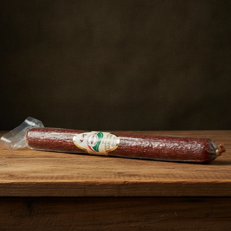 Węgierskie-Salami-pikantne-z-Szarego-bydła-100%-z-łojem-wołowym-200g---Szürkemarha-100%-os-csipos-szalámi-faggyúval