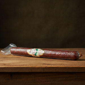 Węgierskie Salami pikantne z Szarego bydła z tłuszczem gęsim 200g - Szürkemarha csípős szalámi libás 