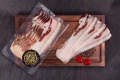Mangalica- boczek cesarski wędzony plastry