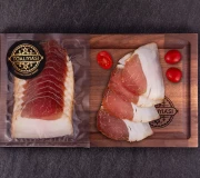 Węgierski wędzony schab z tłuszczem z Mangalicy - Tóalmási füstölt szeletelt mangalica angolszalonna 100g