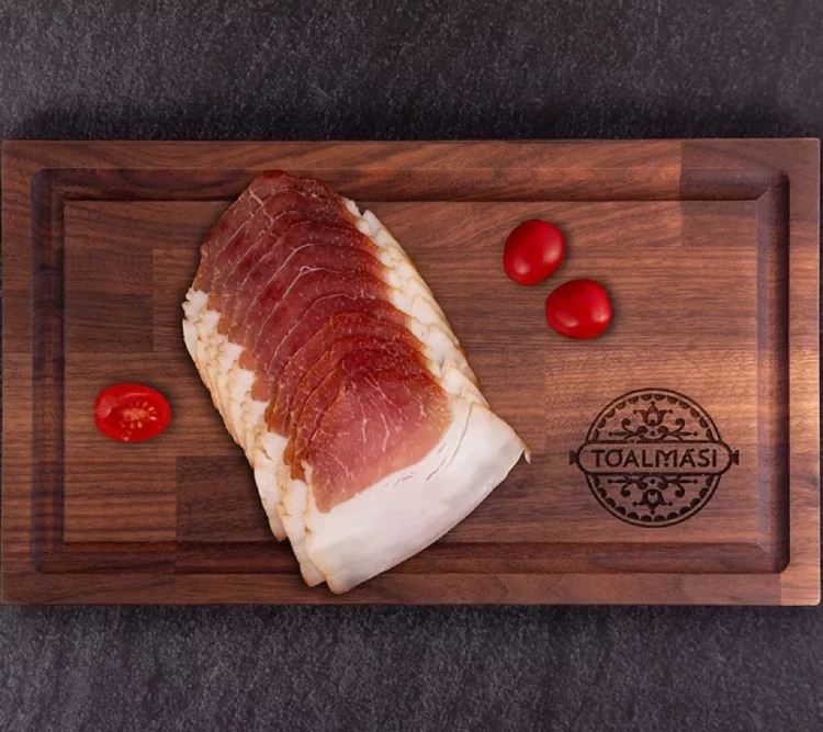 Węgierski wędzony schab z tłuszczem z Mangalicy - Tóalmási füstölt szeletelt mangalica angolszalonna 100g-sklep-kraków