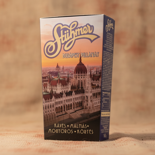Węgierskie praliny Stühmer Pillanat Budapest Trapéz zestaw 4 smaków 160g