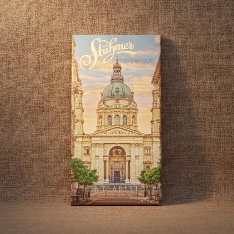 Węgierska-Czekolada-mleczna-Budapeszt-Bazilika---Tejcsokoládé-Budapest-Bazilika-90g