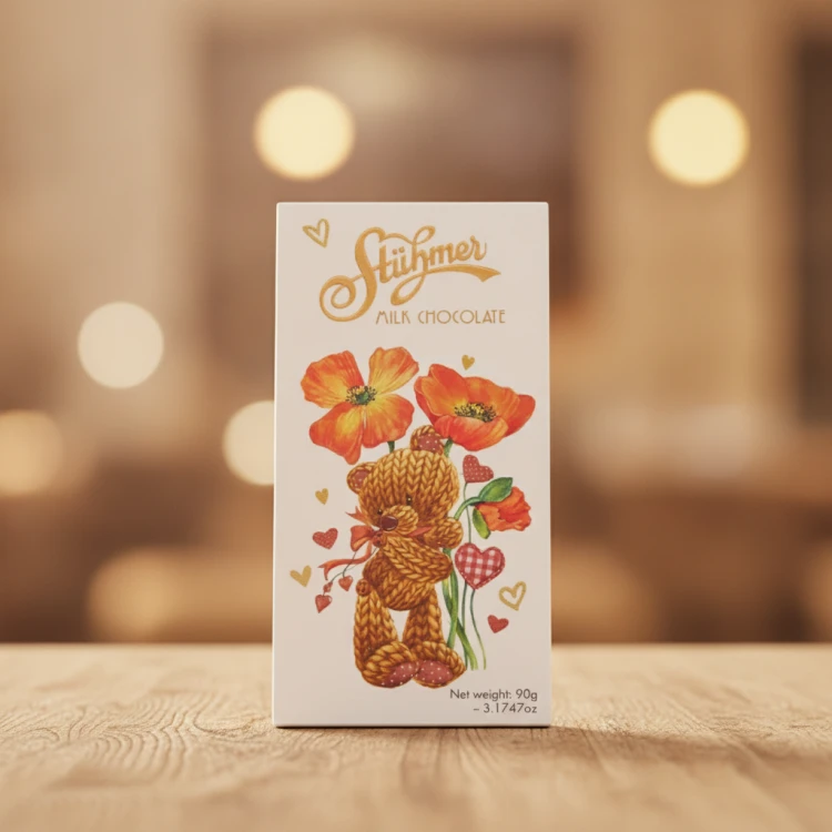 Węgierska czekolada mleczna Stühmer 42% 90g Miś