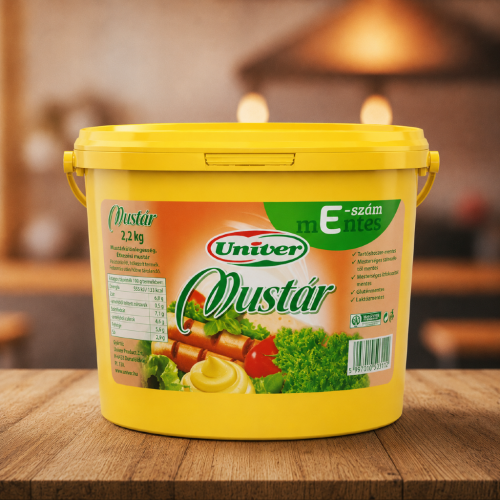 Musztarda bez konserwantów 2200g opakowanie gastro