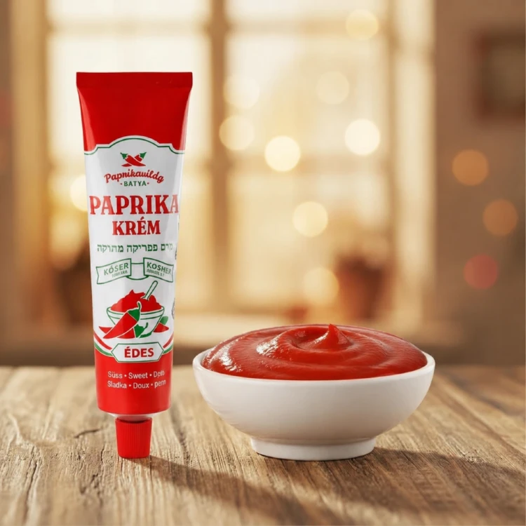 Węgierska koszerna pasta paprykowa łagodna 160g Paprikakrém édes