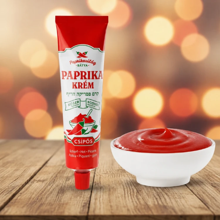 Węgierska koszerna pasta paprykowa pikantna 160g Paprikakrém csípős