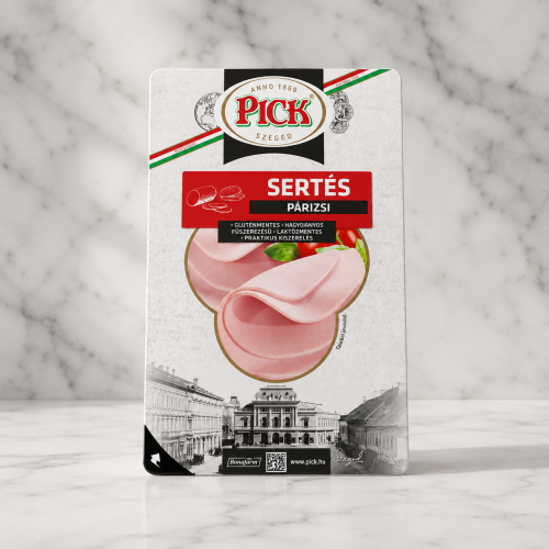 Węgierska mortadela wieprzowa w plastrach 100g – PICK Sertés párizsi