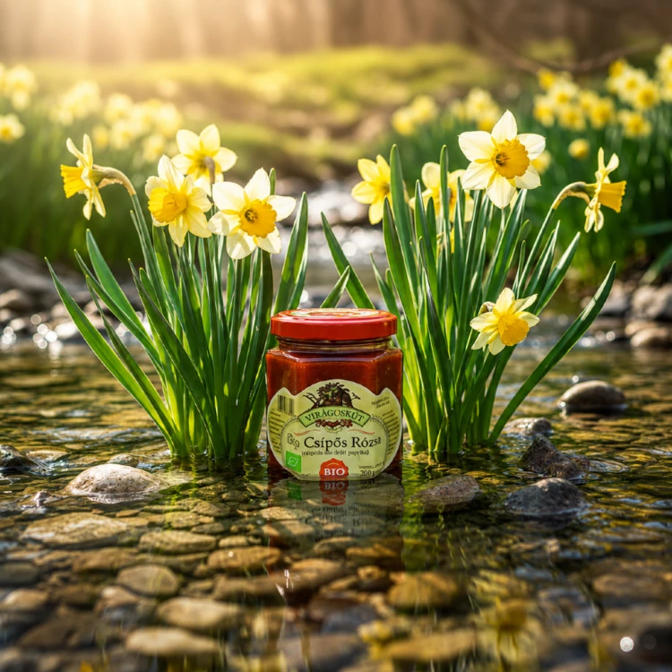 Węgierska BIO pasta paprykowa ostra 200g – Bio csípős rózsa