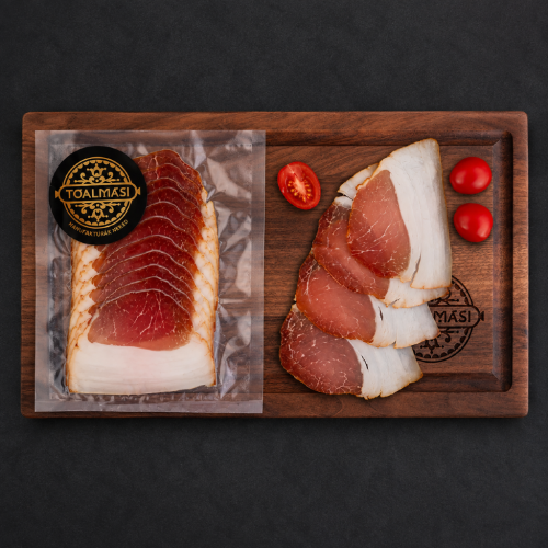 Węgierski wędzony schab z tłuszczem z Mangalicy - Tóalmási füstölt szeletelt mangalica angolszalonna 100g-sklep-kraków