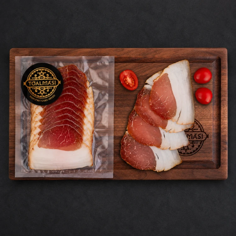Węgierski wędzony schab z tłuszczem z Mangalicy - Tóalmási füstölt szeletelt mangalica angolszalonna 100g-sklep-kraków