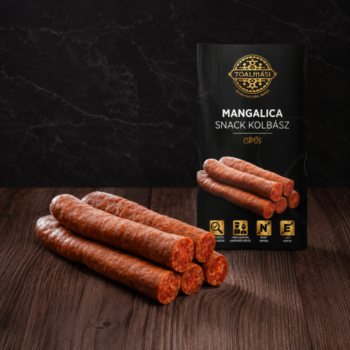Węgierskie snacki pikantne z Mangalicy Tóalmási 150g – Csípős Mangalica Snack Kolbász