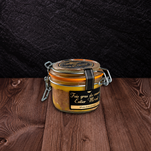 Węgierskie foie gras z kaczki w szklanym słoiku z zamknięciem klamrowym 120 g