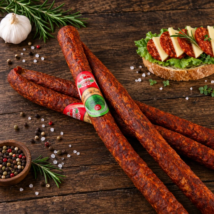 Węgierska kiełbasa pasterska pikantna Pásztorbot csípős kolbász 650 g