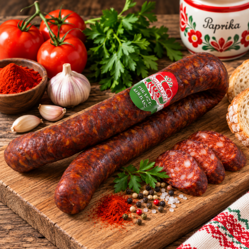 Węgierska kiełbasa wiejska łagodna Parasztkolbász csemege 500 g
