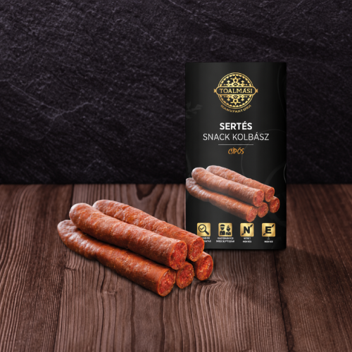 Węgierskie kiełbaski przekąskowe ekstra pikantne 150 g – Tóalmási Tüzes