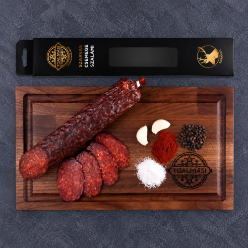 Węgierskie salami łagodne z jelenia 500 g – Tóalmási CSEMEGE Szarvas szalámi