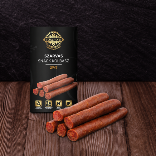 Węgierskie kiełbaski przekąskowe pikantne z jelenia 150 g – Tóalmási Csípős Szarvas
