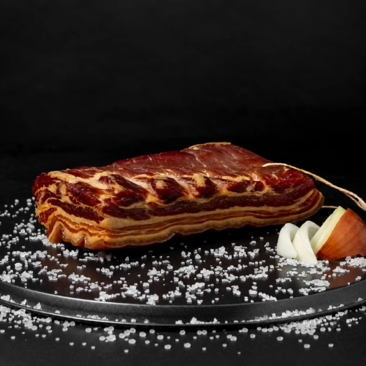 Węgierski boczek cesarski wędzony 600g kawałek – Szilváshús Kolozsvári szalonna