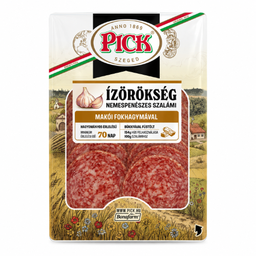 Węgierskie salami PICK Ízörökség z czosnkiem z Makó 70g