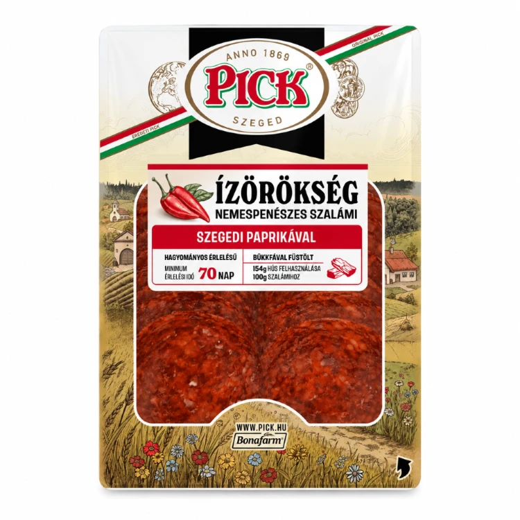 Węgierskie salami PICK Ízörökség z papryką z Szegedu 70g