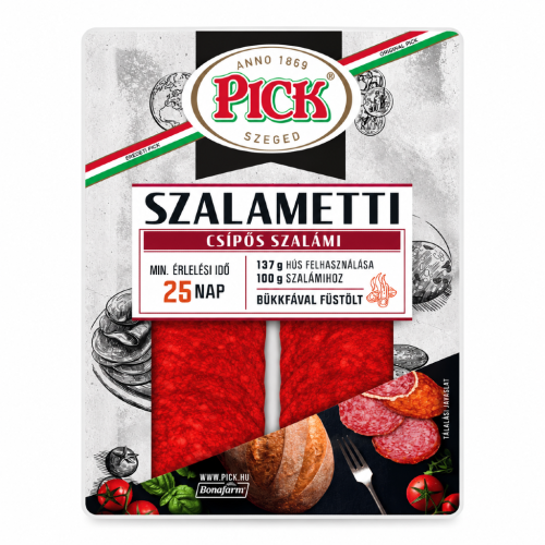 Węgierskie salami pikantne PICK Szalametti csípős krojone 70g