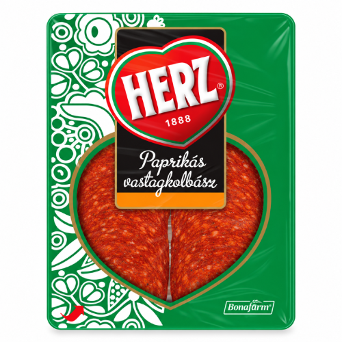 Węgierska kiełbasa paprykowa łagodna HERZ Paprikás vastagkolbász 70g
