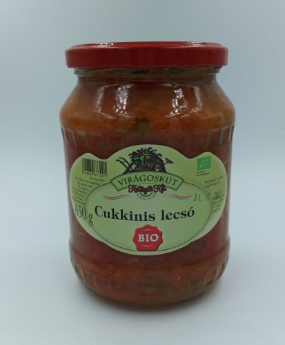 Bio leczo węgierskie cukiniowe 650g - Bio cukkinis lecsó