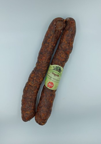 węgierska bio kiełbasa łagodna mangalica szare bydło